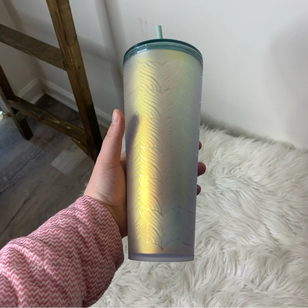 Starbucks Mermaid Tail Iridescent Tumbler